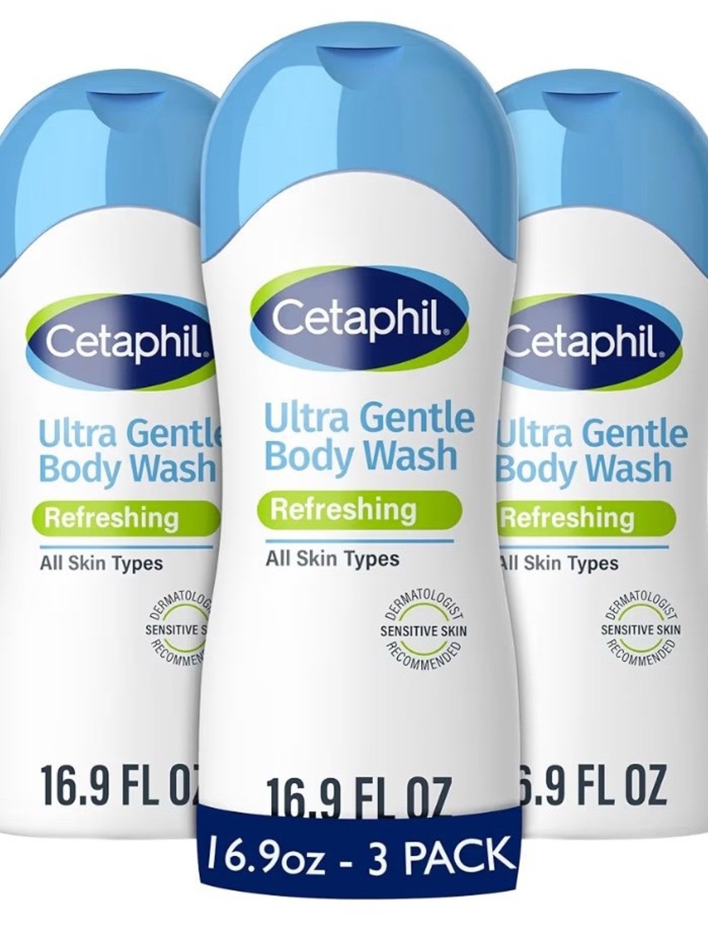 Cetaphil Ultra Gentle Refreshing Body Wash 3 pack